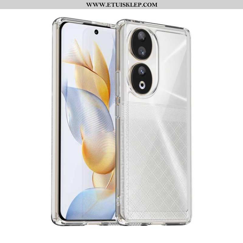 Etui do Honor 90 Akrylowe Krawędzie Silikonowe